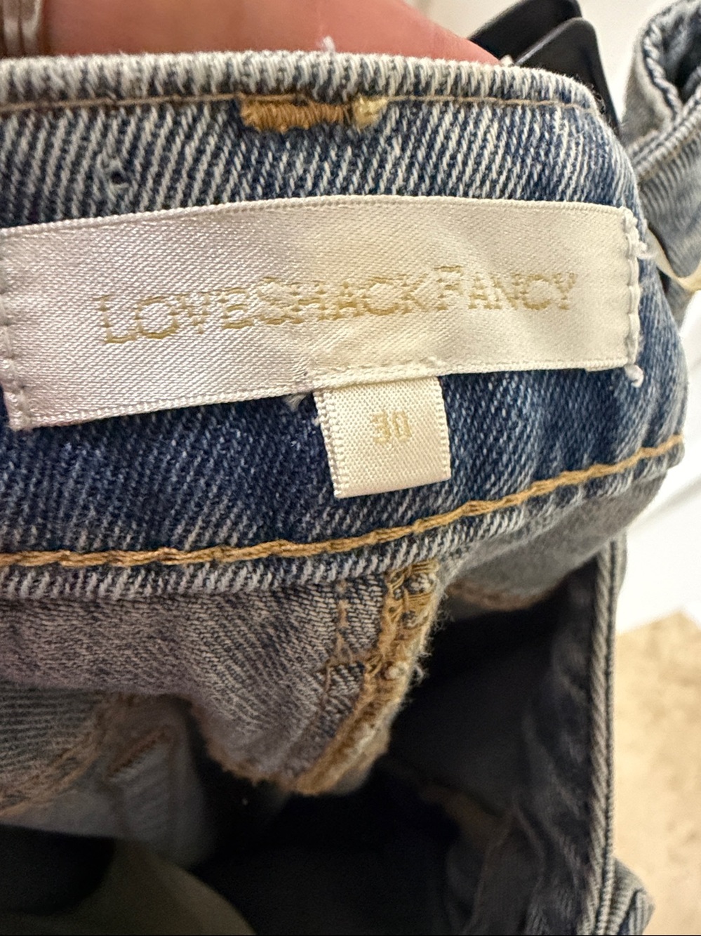 Love Shack Fancy Denim Skirt . NEW w/o tags . Size 30 - Picture 7 of 7